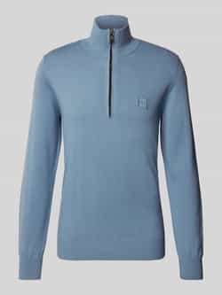 Boss Orange Gebreide pullover met labeldetail model 'Kanobix'
