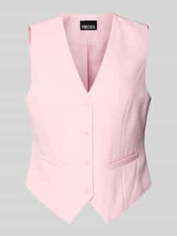 Pieces Regular fit gilet met 4-knoopssluiting model 'BOZZY'