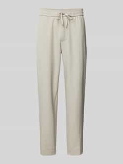 BOSS Green Tapered fit broek met tunnelkoord
