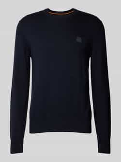 Boss Orange Gebreide pullover met ronde hals model 'Kanovano'