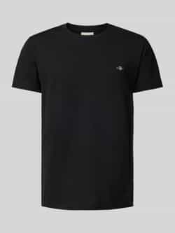 Gant Slim fit T-shirt met labelstitching