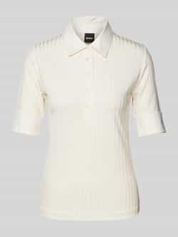 Boss T-shirt met overhemdkraag model 'Ellera'
