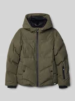 CARS JEANS Regular fit gewatteerd jack met logo-applicatie model 'Grazzo'