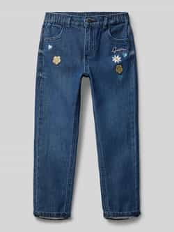 Guess Mom fit leg jeans met bloemenborduursels model 'RIGID'