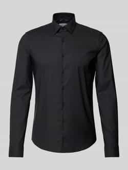 CK Calvin Klein Slim fit zakelijk overhemd met kentkraag model 'Bari'