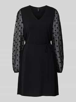 Vero Moda Soepele cocktailjurk met semi-transparante mouwen model 'ALVA'