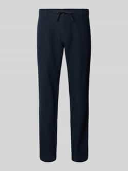 Selected Homme Regular fit linnen broek met persplooien model 'LEROY'