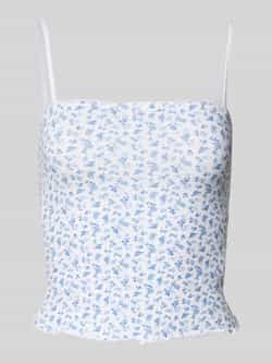 Review Korte top met sierstrik