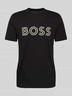 BOSS Green T-shirt met labelprint