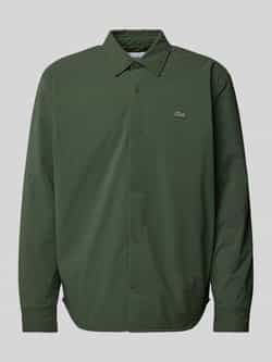 Lacoste Gewatteerd Waterafstotend Overshirt Groen Green Heren