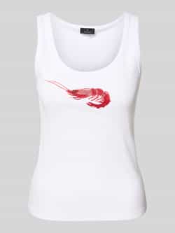 Monari Tanktop met siersteentjes