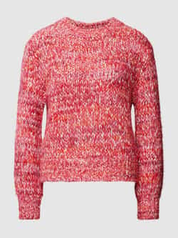 Oui Gebreide pullover met ronde hals