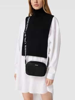 HUGO Umhängetasche in Leder-Optik Modell 'CROSSBODY' (schwarz 