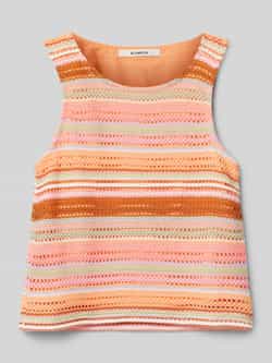 Garcia gestreept T-shirt van polyester oranje roze bruin Streep 152 158