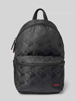 HUGO Rugzak met all-over labelprint model 'Ethon'