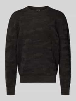Armani Exchange Gebreide pullover met ribboorden