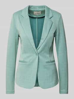 Ichi Groene Herringbone Blazer Jas Green Dames