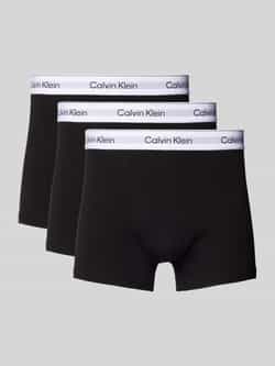 Calvin Klein Underwear Broek met elastische band met logo in een set van 3 stuks