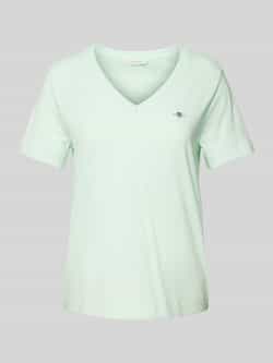 Gant T-shirt met labelstitching