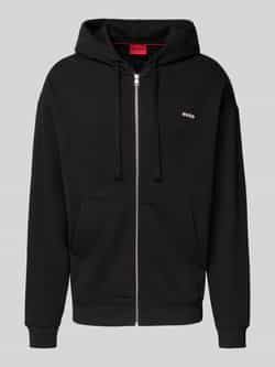 HUGO Relaxed fit sweatjack van puur katoen model 'DAPOZIP'