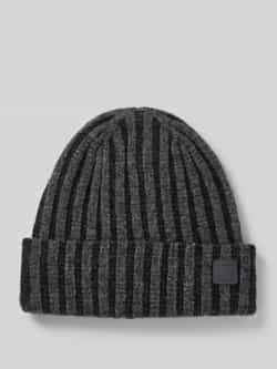 Barts Beanie met labeldetail model 'Selfoss'