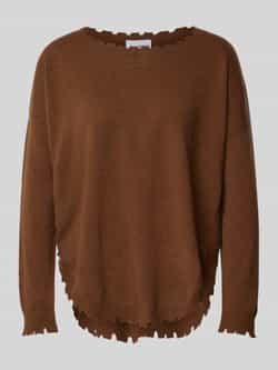 Kujten Gebreide pullover in destroyed-look model 'MELA'