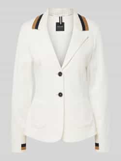 Marc Cain Slim fit blazer met contraststrepen