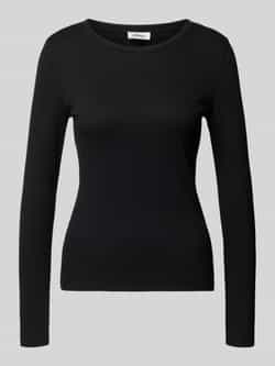 S.Oliver RED LABEL Slim fit shirt met lange mouwen in riblook