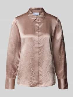 Comma Overhemdblouse met blinde knoopsluiting