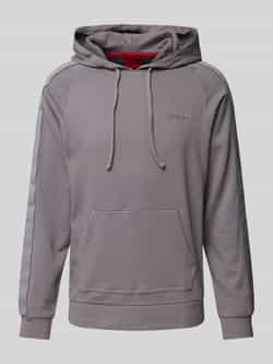 HUGO Hoodie met labelstitching