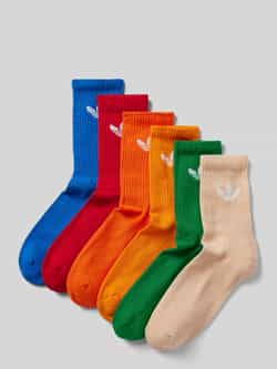 Adidas Originals Solid Crew Socks (6 Pack) Sokken in multicolor formaten: 40-42