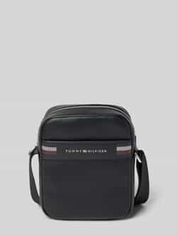 Tommy Hilfiger Zwarte Rits Schoudertas Mannen Herfst Winter Black Heren