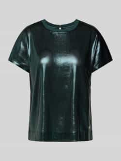 MOS MOSH Groene Metallic Tee voor herfst winter Green Dames