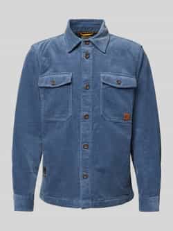 Camel active Corduroy jack met knoopsluiting