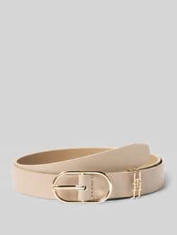 Tommy Hilfiger leren riem TH Feminine beige