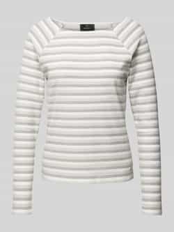 Monari Shirt met lange mouwen en labeldetail