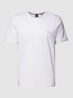 Boss T-shirt met labelstitching model 'MIX&MATCH'