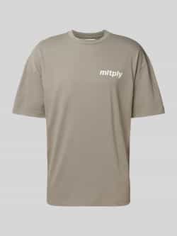 Multiply Apparel Oversized T-shirt met labelprint