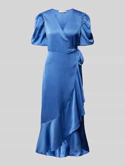 A-view Maxi-jurk met pofmouwen model 'Sinda'