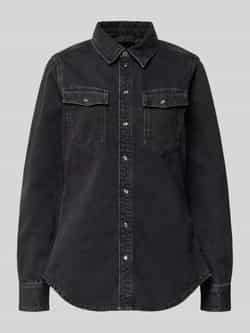G-Star Raw Slim fit jeansblouse met borstzakken