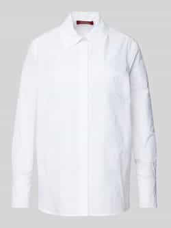 Max Mara Studio Regular fit overhemdblouse met broderie anglaise model 'SESIA'