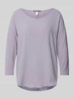 QS Shirt met 3 4-mouwen en extra brede schouders