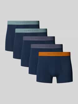 Schiesser Boxershort met elastische band met logo in een set van 5 stuks