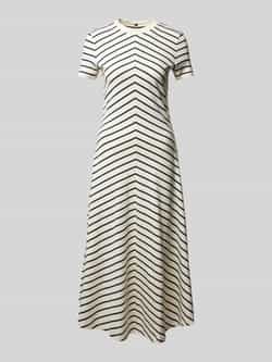 Tommy Hilfiger Midi-jurk met ronde hals model 'MODERN F&F'