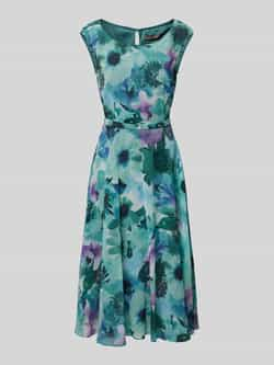 Vera Mont Bloemenprint Cocktailjurk Green Dames