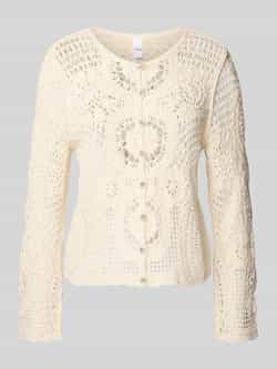 Y.A.S. Dames Truien & Vesten Yasfiro Crochet Cardigan Ecru