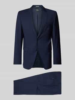 Boss Blauwe wollen pak jurk Blue Heren