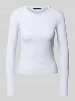 Vero Moda Slim fit shirt met lange mouwen van katoenmix model 'CHLOE'
