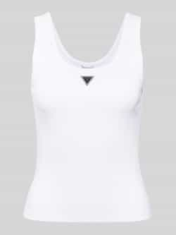 Guess Gebreide Tanktop Lente Zomer Collectie White Dames