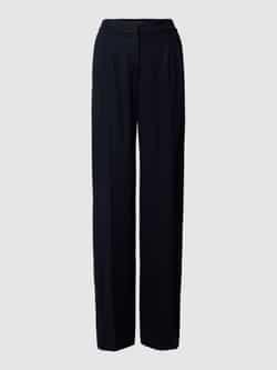 Windsor Hoge taille wol wijde pijpen broek Blue Dames